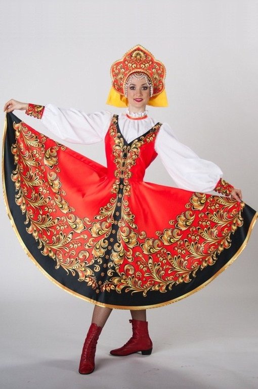 Russian costume, Russian dance 